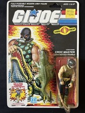 G.I. Joe Croc Master 1987 Cobra Reptile Trainer MOC Mint On Card