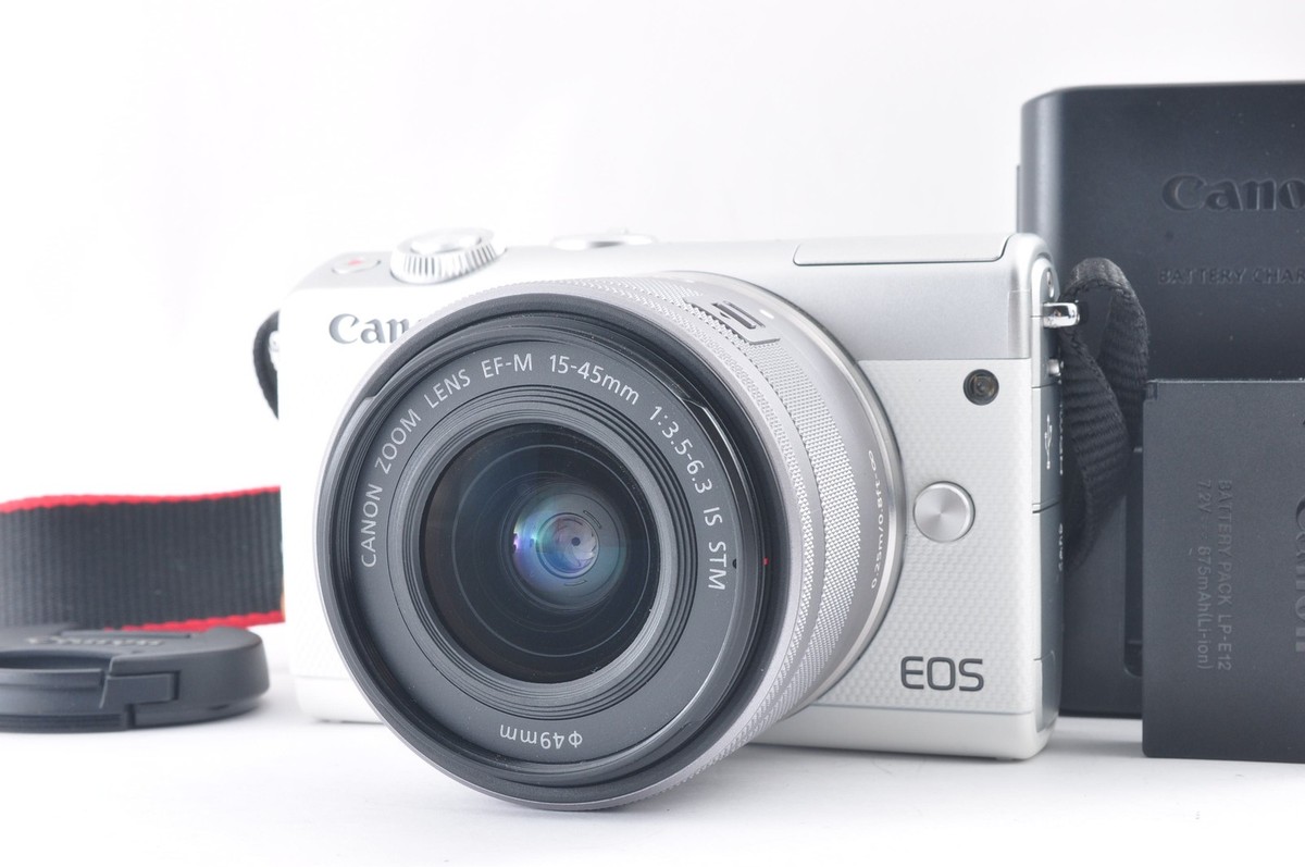 【年末特別価格】Canon EOS M100 ホワイト EF-M 15-45mm Near Mint