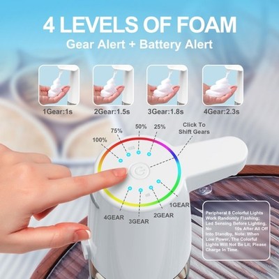 Automatic Soap Dispenser Hand Frees Foams Soap Dispenser ABS for Easy Use