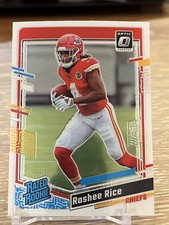 2023 DONRUSS OPTIC RASHEE RICE RATED ROOKIE #257 KANSAS CITY CHIEFS Rookie NFL