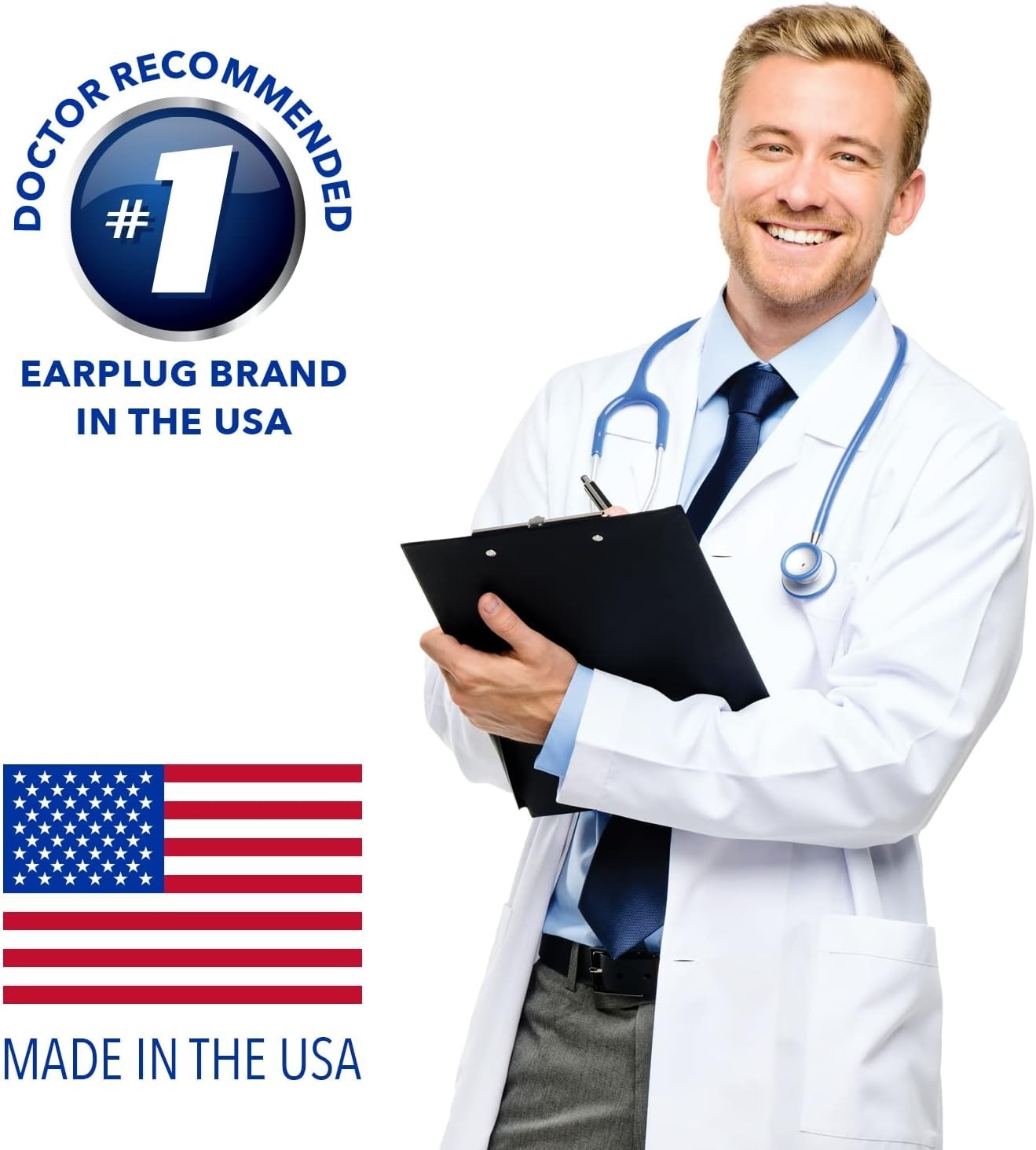 Mack'S Ultra Soft Foam Earplugs, 50 Pair - 33Db Highest NRR, Comfortable Ear Pl