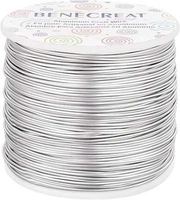 Aluminiumdraht Eloxiert 1mm 150m Silber Schmuck Handwerk Fries