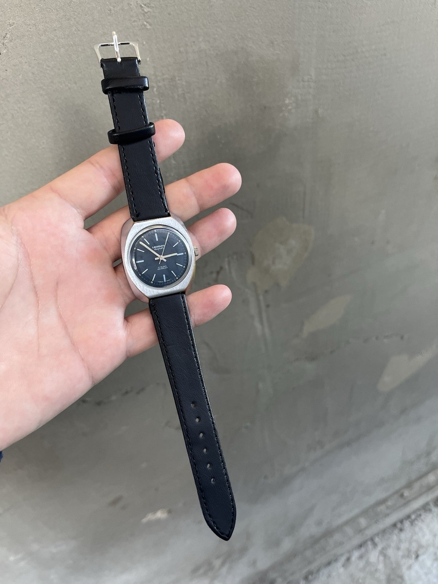 Vintage Leopard Super Swiss Watch 17 Jewels Incabloc Men's