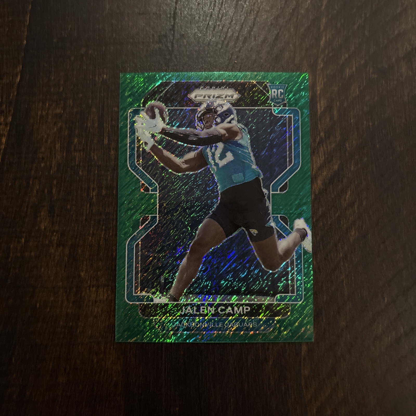 Jalen Camp Panini Prizm #410 Green Shimmer