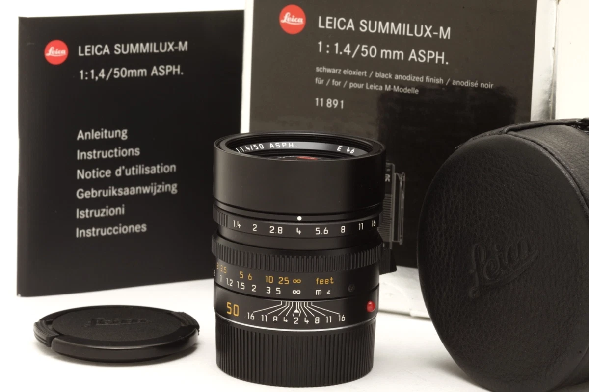 Leica SUMMILUX-M 50mm Focal f/1.4 Camera Lenses for sale - eBay