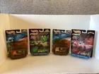 Vintage hot wheels 2 no nascar 2000 & 2no Pit Crew 1998with tool  Box bundle