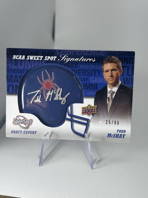 #ad TODD MCSHAY 2011 UPPER DECK SWEET SPOT HELMET AUTO 80 Richmond Spiders Podcast $149.99