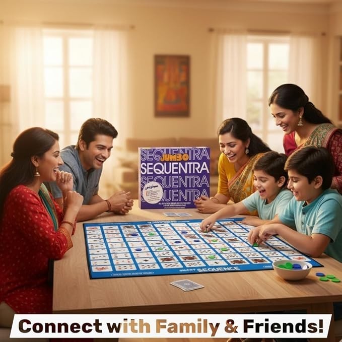 The Original Jumbo Sequence Board Game with Foldable Mat – Fun | eBay