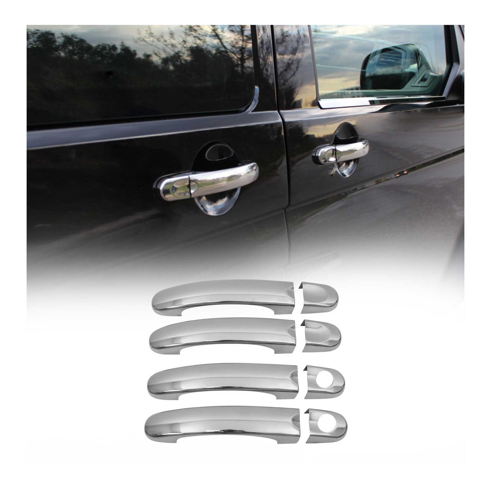 Poignée de porte VW Transporter T5 kit 8 pièces acier robuste