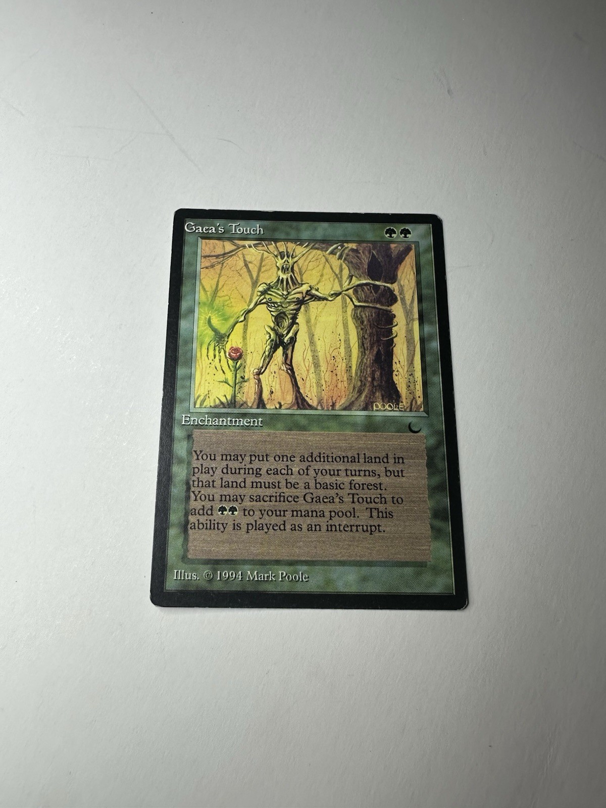 Gaea’s Touch The Dark LP MTG Uncommon Magic the Gathering