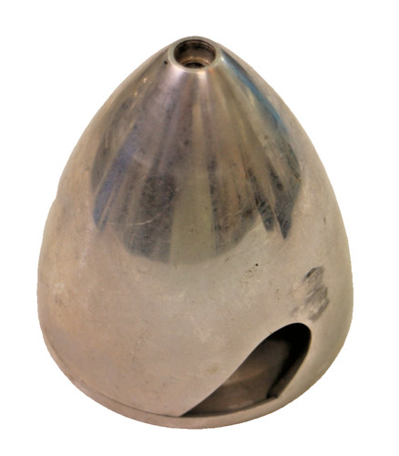 Polished Aluminum 2 Blade Propeller Spinner 3.5" x 3" Dia.