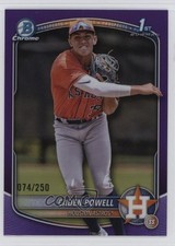 2025 Bowman Chrome Prospects Purple Refractor 74/250 Caden Powell #BCP-212 1i72
