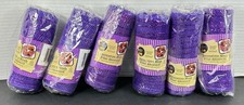 Lot of 6 Crafters Square 6 Inch Purple 5 Yards Each Ribbon Decorative Mesh NEW