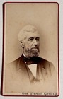 Antique Photo Victorian Carte De Visite CDV Old Man Beard Portrait 1870s 1860s
