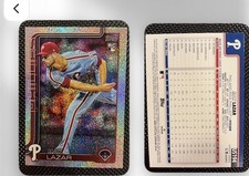 Topps 2023 Update Series Rookie Parallel Max Lazar US194 Phillies Baseball Card. rookie card picture