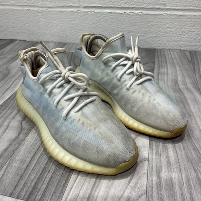 Adidas Yeezy Boost 350 V2 Sneakers Mens US 6 Mono Ice Low Top Blue White Lace Up