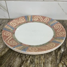 Corelle by Corning 3 Sand Art Vitrelle Glass Dinner Plates  10 1/4"  🇺🇸