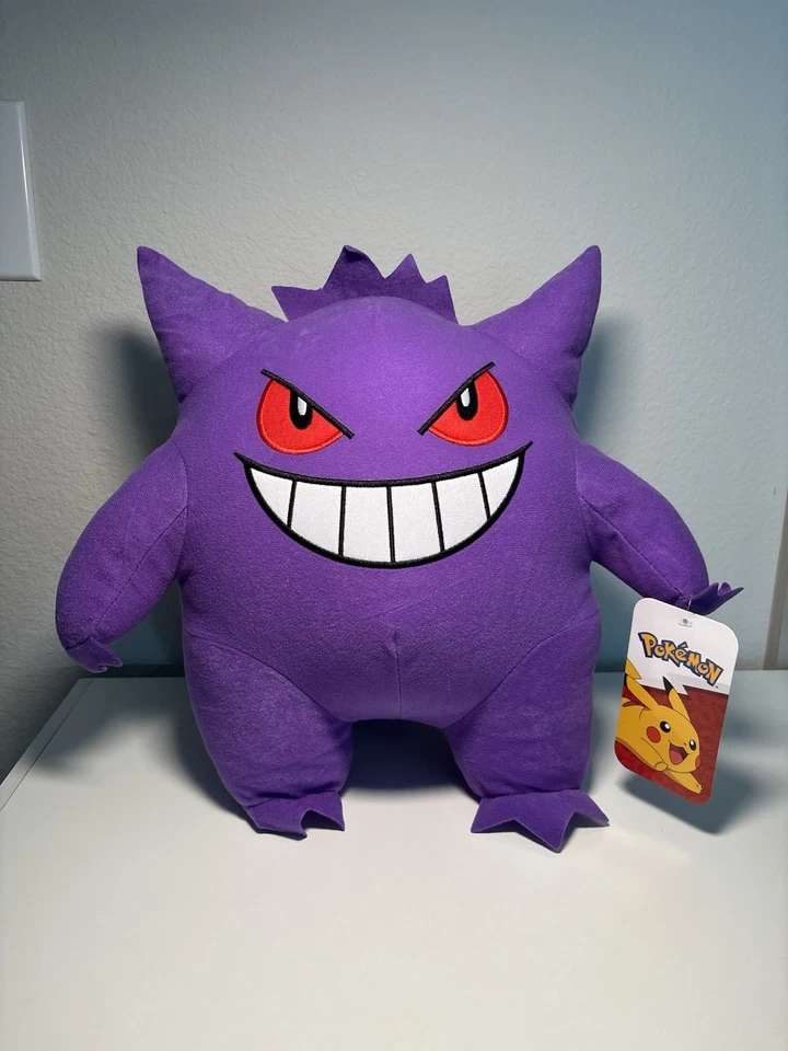 Muñeco de peluche Pokemon Gengar con licencia oficial 14” pulgadas peluche animal figura juguete Foto 2 de 4