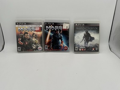 Mass Effect 2 & 3 + Middle Earth Shadow of Mordor Lot PS3 CIB Tested
