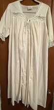 Vtg Sears Take Nine Maternity Wear Pale Pink Nightgown Robe Set Small