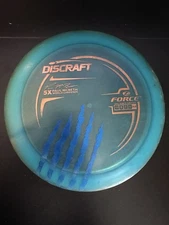 Used 6.5/10 Discraft Z Force Paul Mcbeth 5x Claw 173g RARE DISC GOLF DRIVER