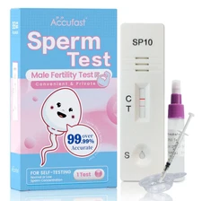 Accufast Sperm Test Kit For Male Pregnancy Preparation Sperm Count Test