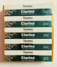 Pack of 5 Himalaya Clarina Anti-Acne Creams, 30g each for pimple scars treatment