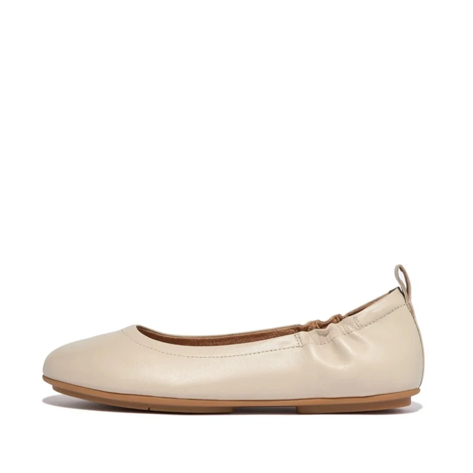 FitFlop® Women's 9 M Allegro Ballerina Flat in Stone Beige - Image 3 of 4