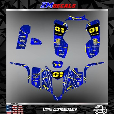 Kawasaki KFX 400 ATV Graphics Kit   Full Custom Decals All Years Fit