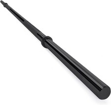 7FT 1IN Black Straight Barbell   Heavy-Duty Alloy Steel Weightlifting Bar