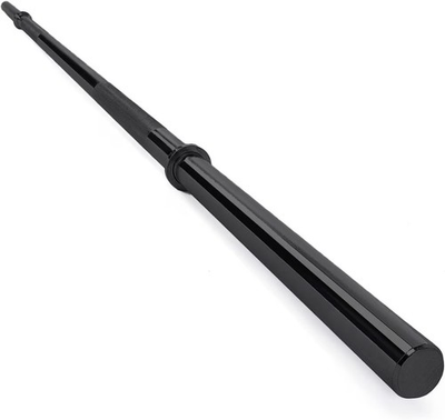 #ad 7FT 1IN Black Straight Barbell – Heavy Duty Alloy Steel Weightlifting Bar $19.19