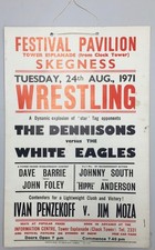 Small Wrestling Poster - 1971 - Skegness - Typography