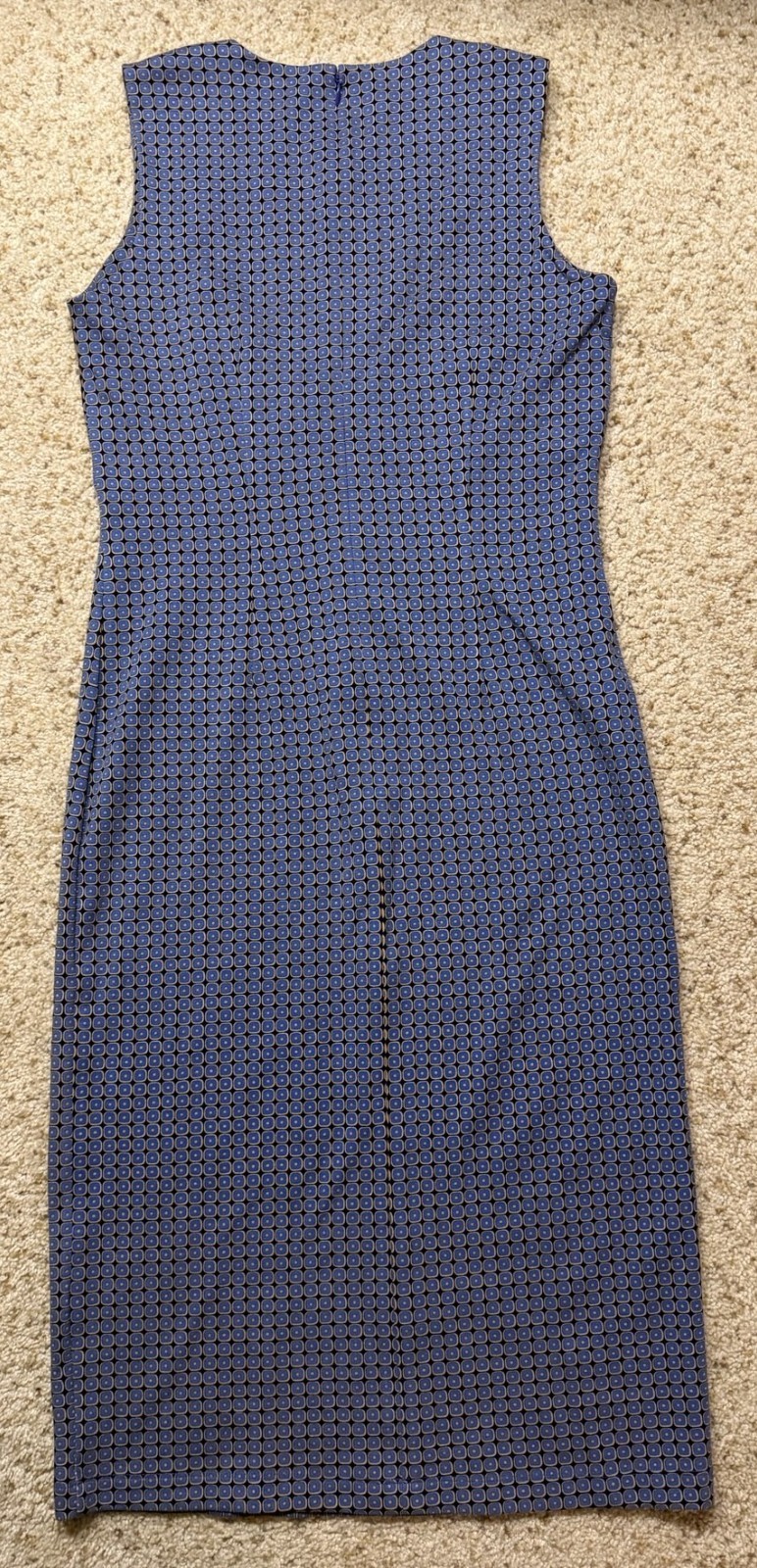 J. McLaughlin Geometric Pattern Sheath Sleeveless… - image 3