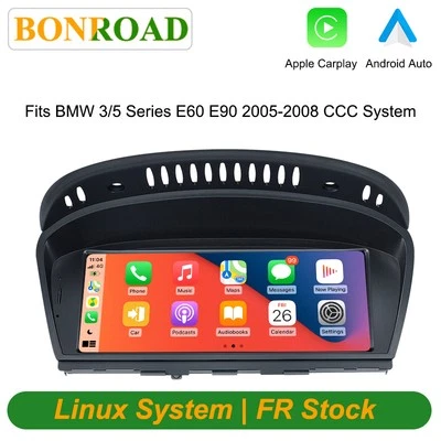 BONROAD Wireless CarPlay Car TouchScreen For BMW 3 5 Series E90 E91 E60 E61 E62 With CCC