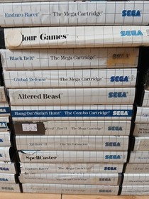 Sega Master System Game Lot Of 82 - Untested - Rough Cases - See Pics