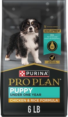 Purina Pro Plan High Protein Dry Puppy Food, Chicken and Rice Formula - 6 lb. Ba
