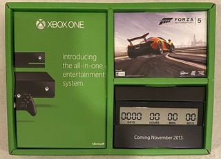 2013 MICROSOFT XBOX ONE LAUNCH RETAIL STORE DISPLAY W/ COUNTDOWN TIMER FORZA
