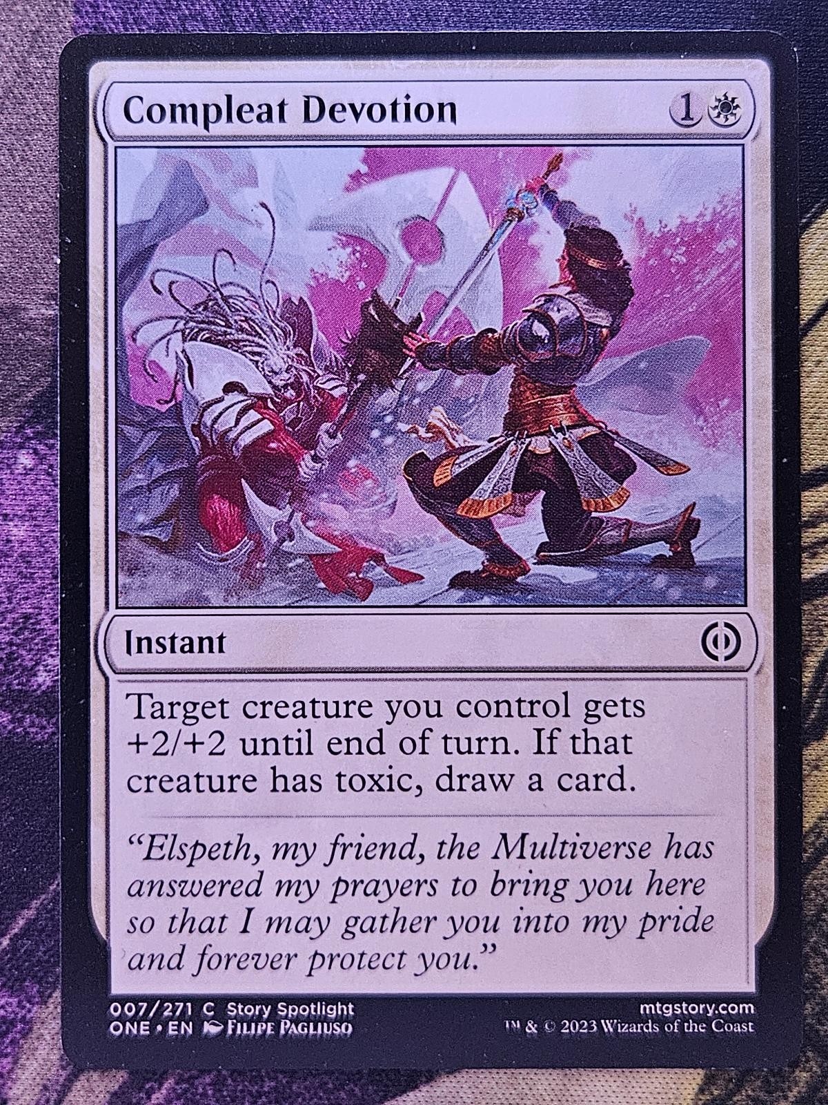 Compleat Devotion 7 Common Phyrexia: All Will Be One Magic: The Gathering LP