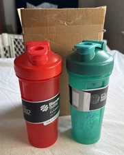 Blender Bottle Classic 28oz Color New Lot Of 2 Red Green