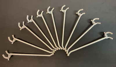 (50) Fifty - 7 Inch - 7'' Industrial Heavy Duty Peg Board Hooks Re-Use Ball End