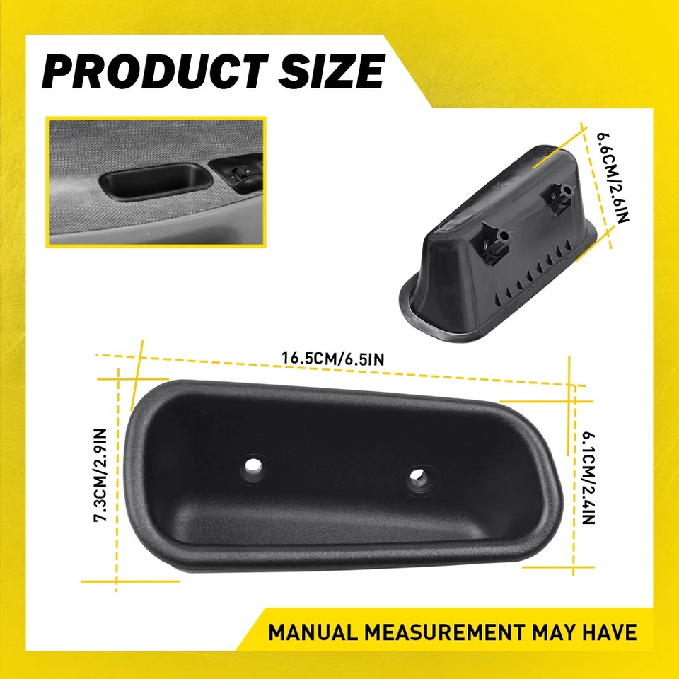 Para Dodge Ram 1500 2500 3500 1994-2001 delantero derecho puerta tirador manija taza 4-40X Foto 4 de 4