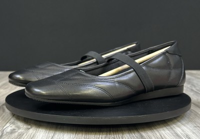 Vagabond Shoemakers Hilary Ballet Flats Black Leather Women's US 8 EU 38 NEW