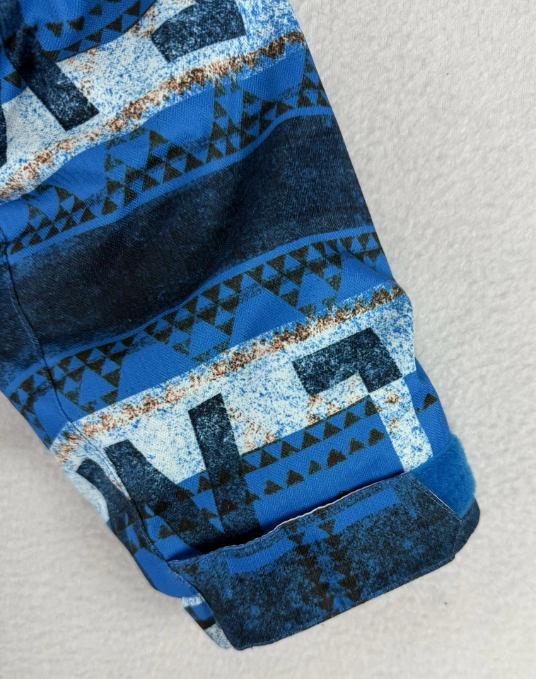 Volcom Azul Negro Chiefdom Aislado Esquí Snowboard Chaqueta Abrigo Niños Pequeño Foto 4 de 4