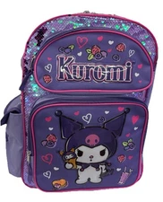 Accessories Innovations Hello Kitty Kuromi 16" Large school Backpack-Purple(NEW)