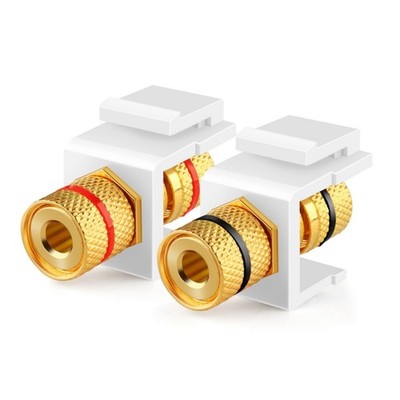 Banana Jack Binding Post Keystone Insert Connector Socket Port For Wall Plate