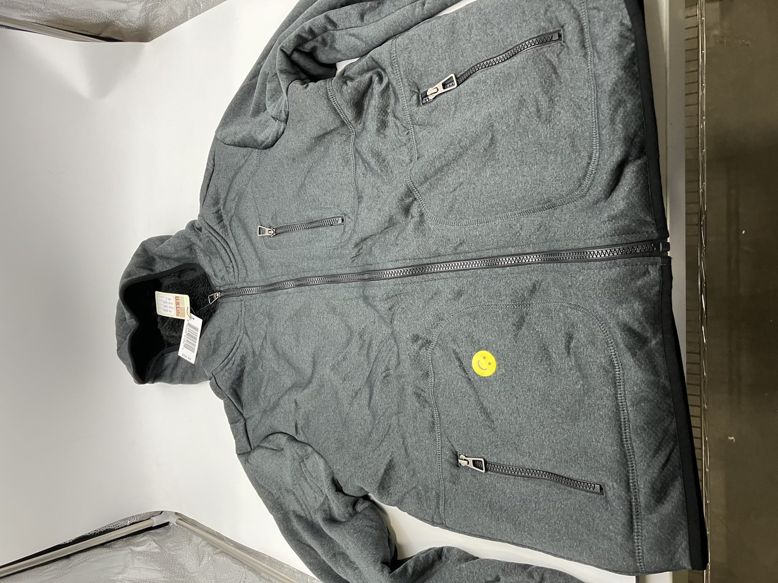 КУРТКА-СВИТЕР U.S. LIFE 732502 - РАЗМЕР: МУЖСКОЙ S - ЧЕРНЫЙ