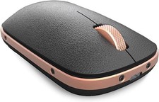 Ratón clásico retro Azio Bluetooth RM-RCM-L-03 (artesano), negro y dorado