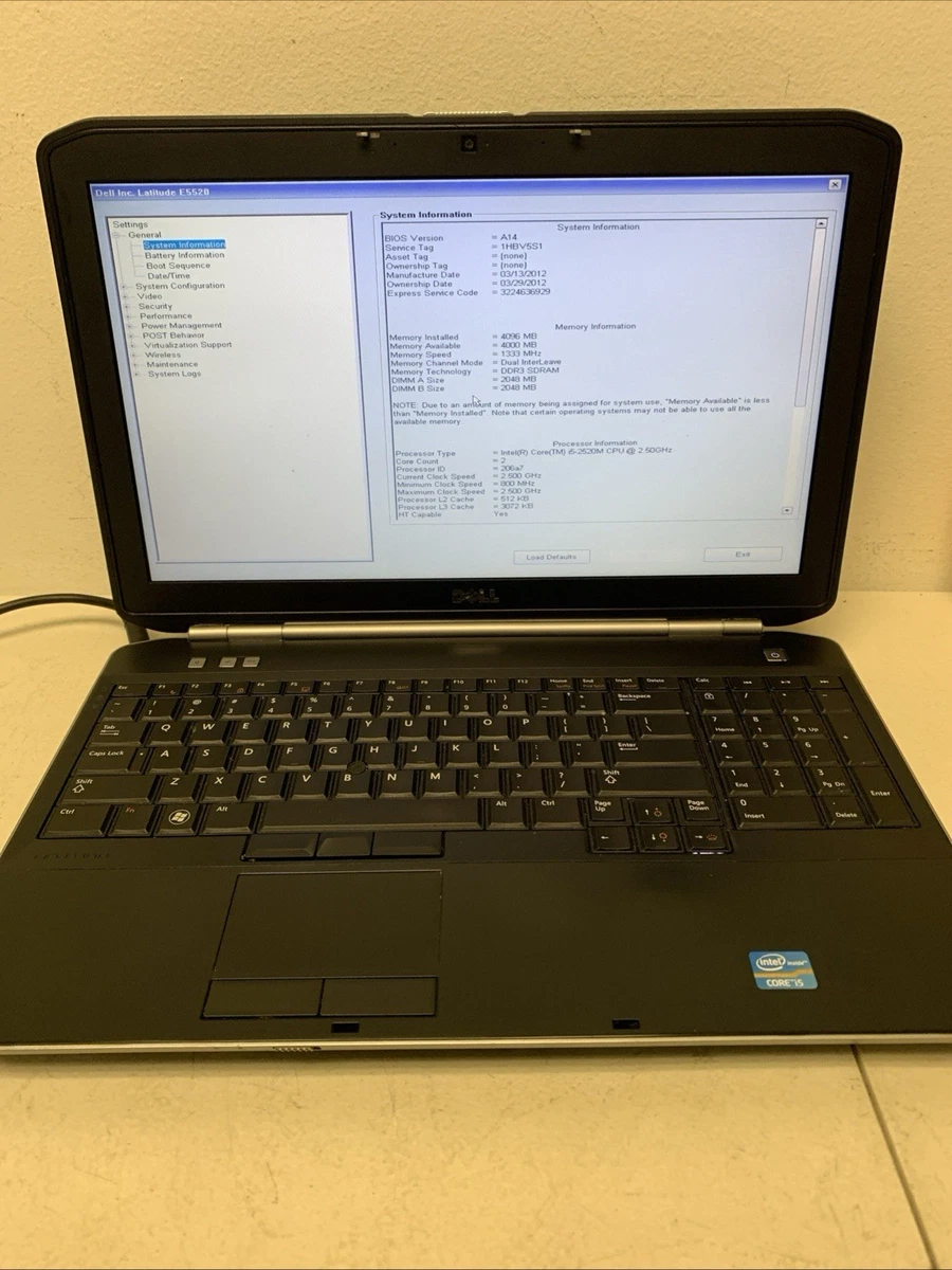 Dell Intel Core i5 2nd Gen. 4GB RAM PC Laptops & Netbooks for sale