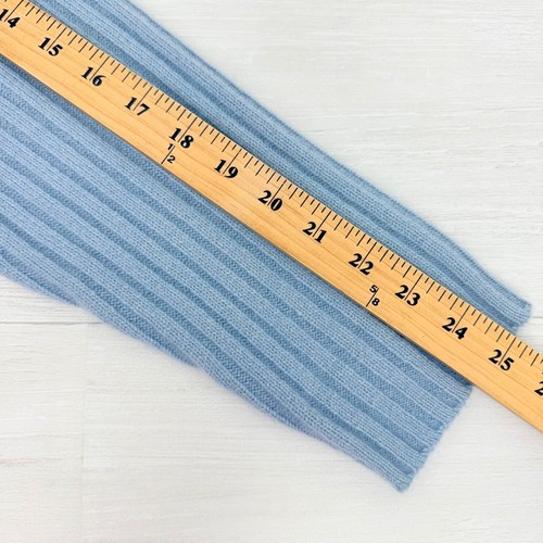 Vintage GAP 100% Cashmere Turtleneck Sweater Womens L Light Blue Ribbed Cozy Y2K by GAP, $52.7 - Photo 13