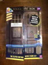 Dr Who Police Public Call Box 11 Doctors Micro Figure Set BBC